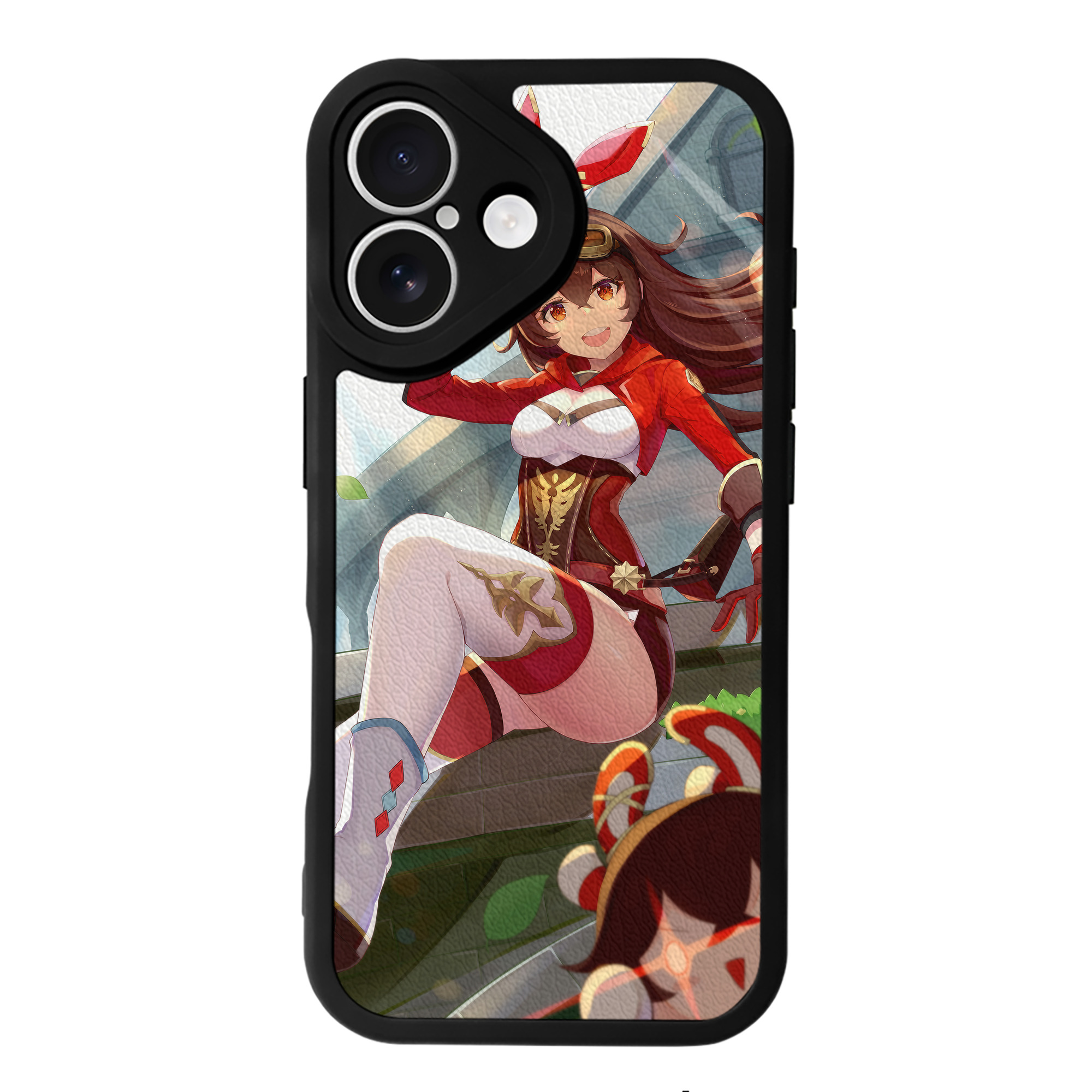 げんし神 genshin 【iPhone 16シリーズ対応】シリコンスマホケース（レザー調） 材質：シリコン
